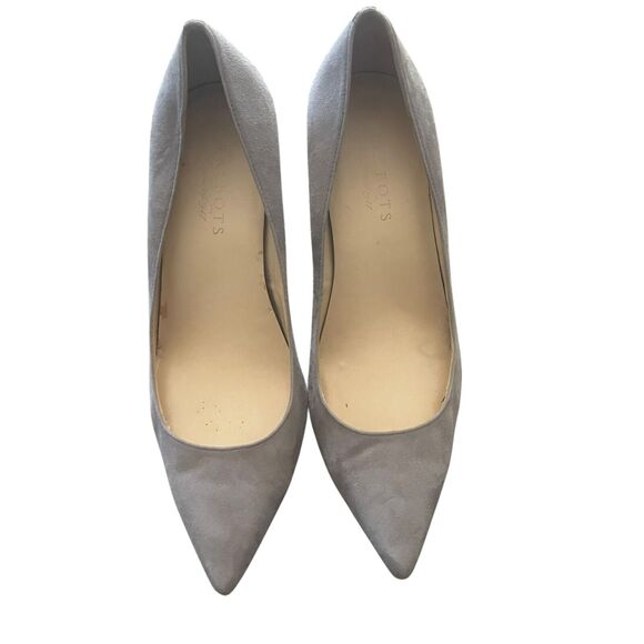 Talbots Women's Size 9 M Gray Leather Suede Pointed Toe 4.5 IN Heels‎ - Picture 2 of 12